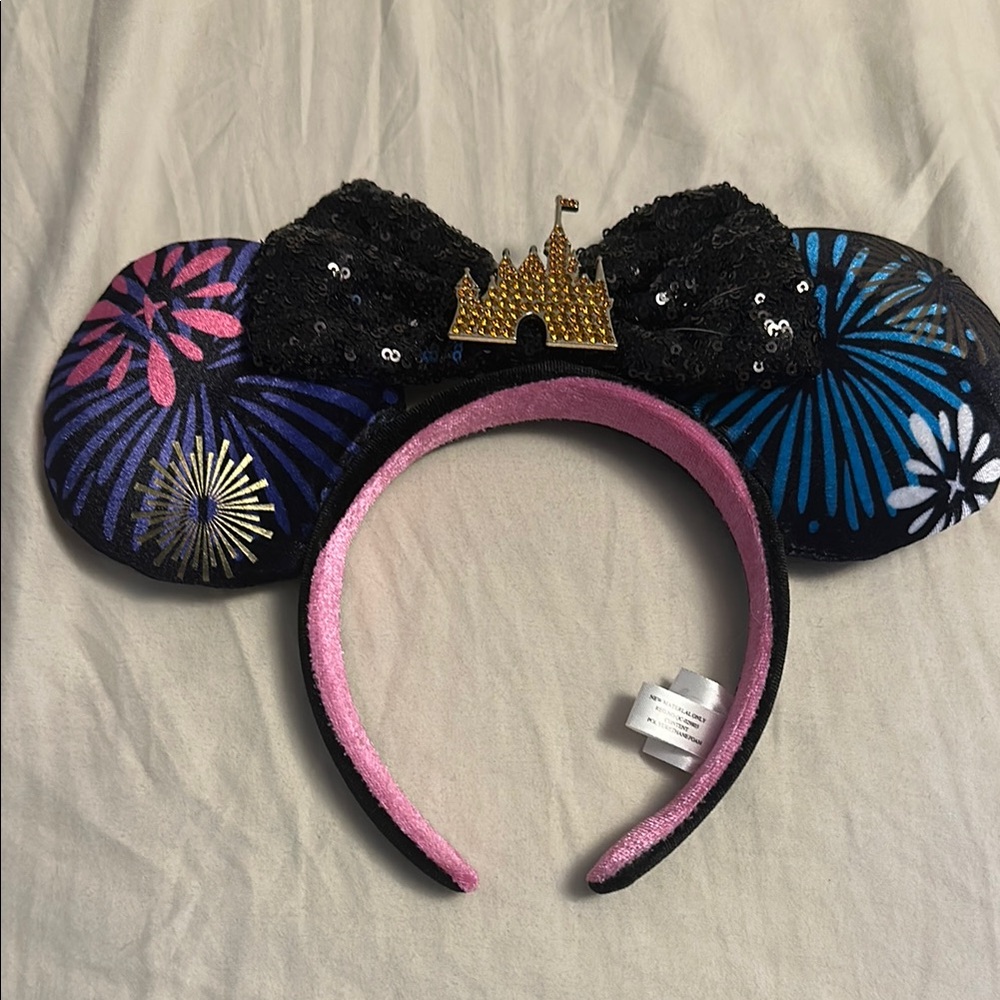 Disney Castle Fireworks Minnie Mouse Ears - Main Attraction Collection